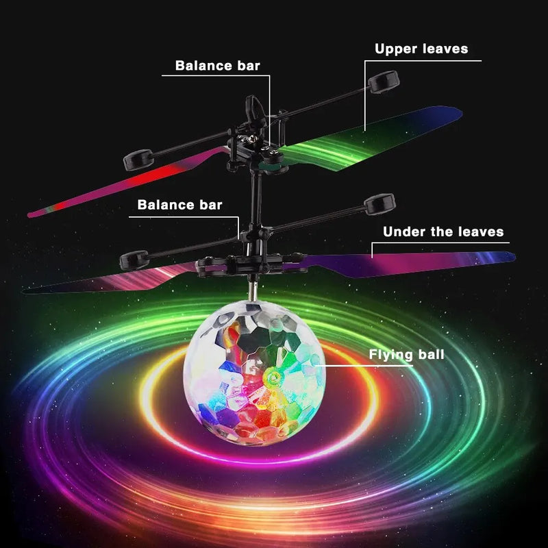 Bola que voar, de led. Super portátil.