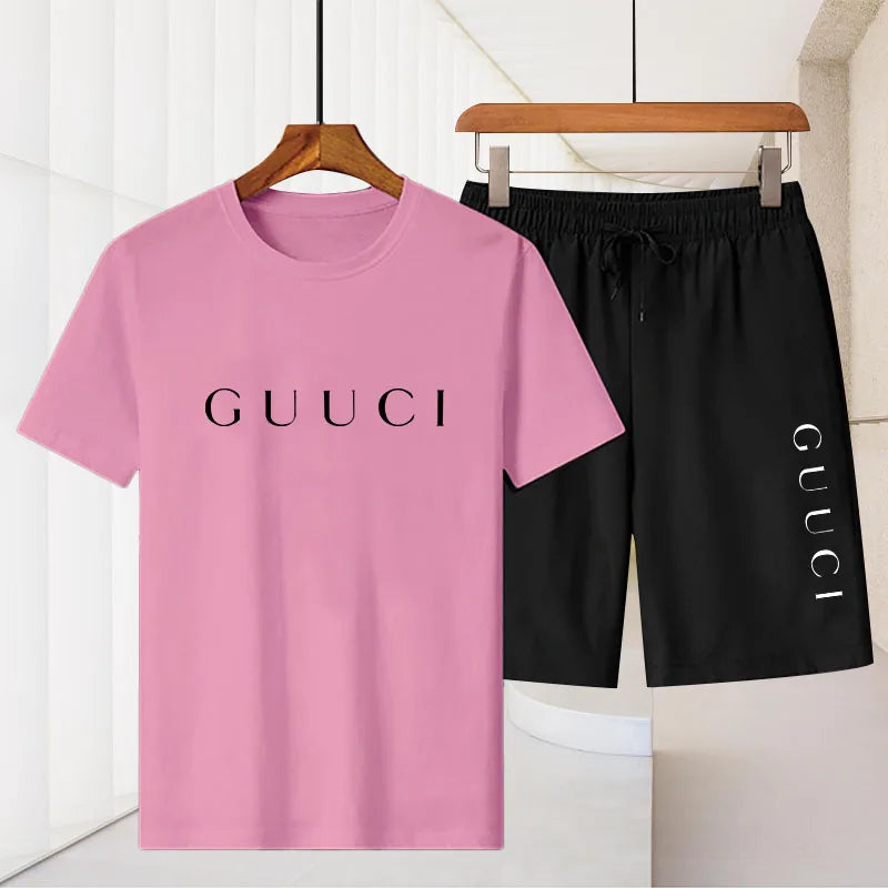 Camiseta masculina de luxo de manga curta